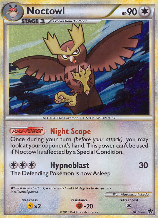 Noctowl HGSS06 Pokemon card