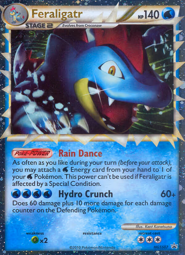 Feraligatr HGSS07 Pokemon card