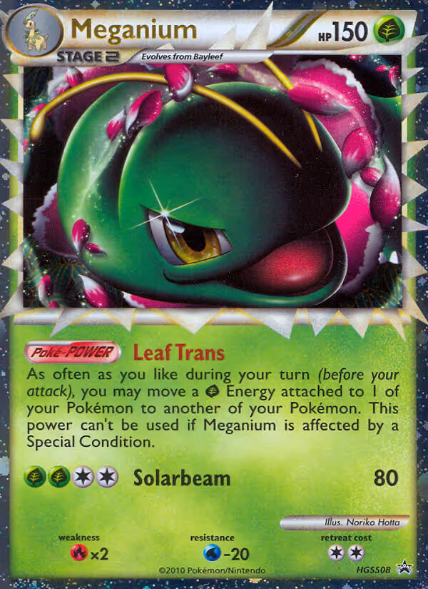 Meganium HGSS08 Pokemon card