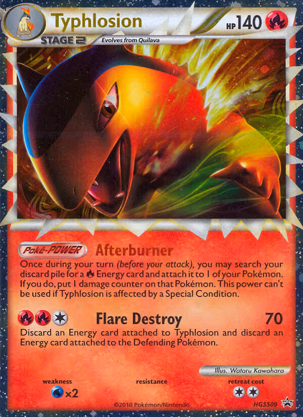 Typhlosion HGSS09 Pokemon card