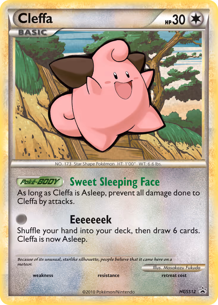 Cleffa HGSS12 Pokemon card