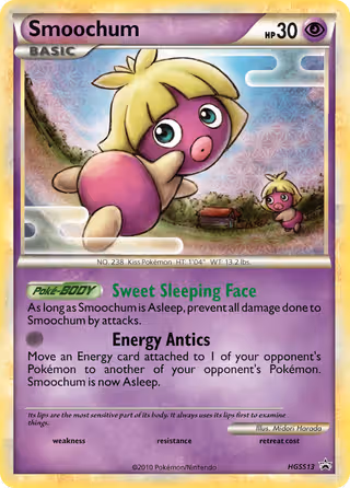 Smoochum HGSS13 Pokemon card