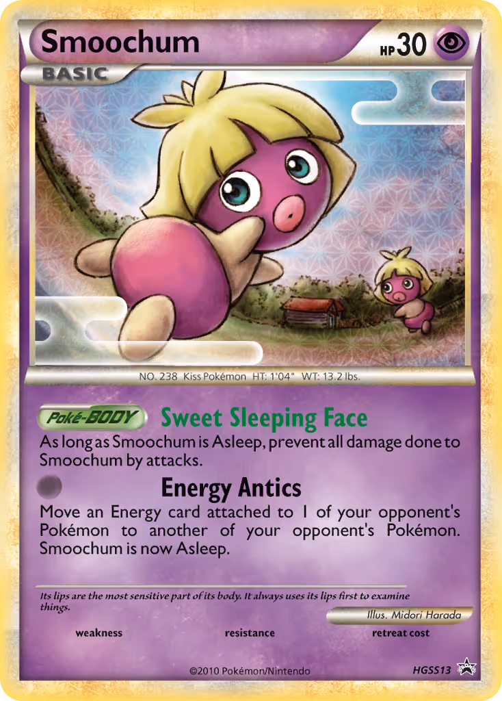 Smoochum HGSS13 Pokemon card