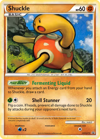 Shuckle HGSS15 Pokemon card