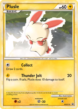 Plusle HGSS16 Pokemon card