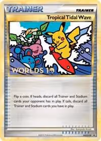 Tropical Tidal Wave HGSS18 Pokemon card