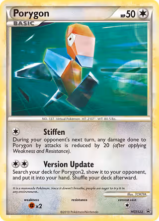 Porygon HGSS22 Pokemon card