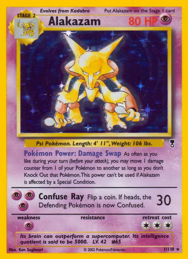 Alakazam 1/110 Pokemon card