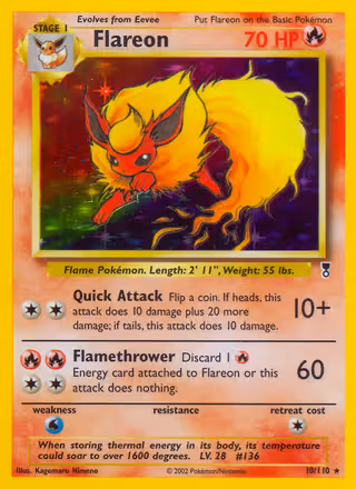 Flareon 10/110 Pokemon card