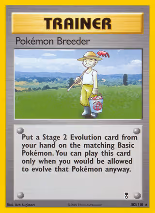 Pokémon Breeder 102/110 Pokemon card