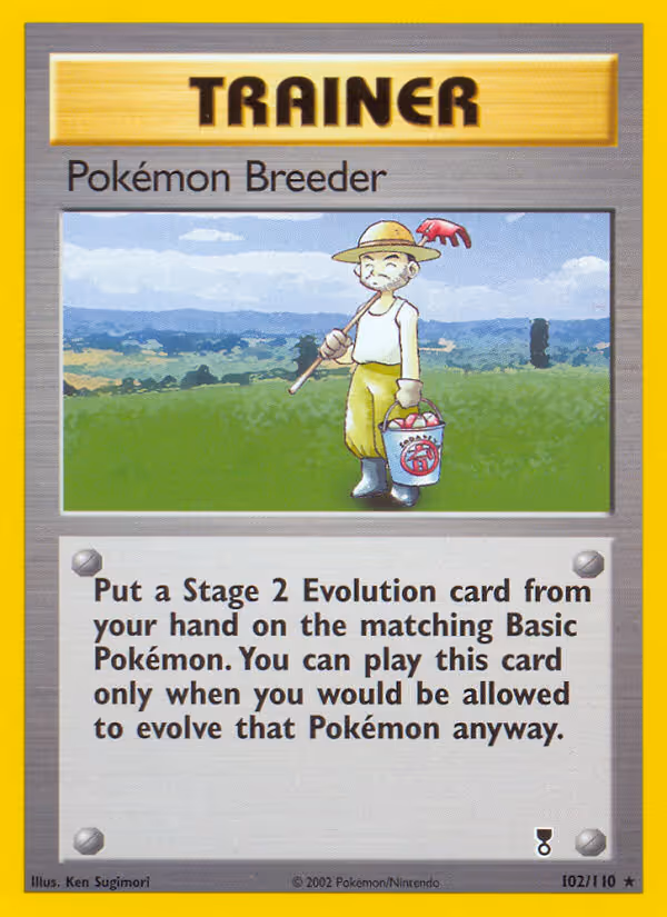 Pokémon Breeder 102/110 Pokemon card