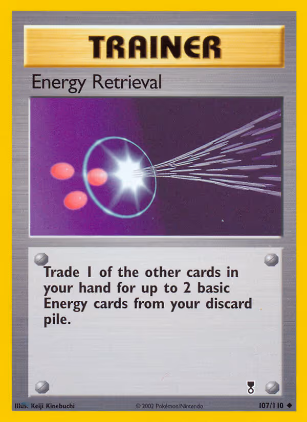 Energy Retrieval 107/110 Pokemon card