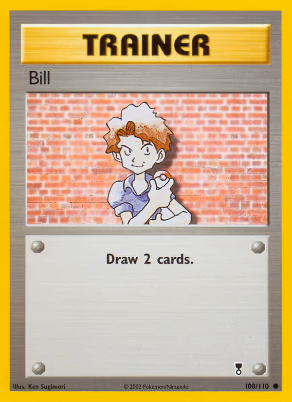 Bill 108/110 Pokemon card