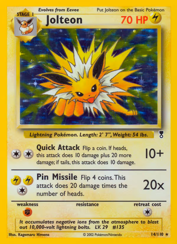 Jolteon 14/110 Pokemon card
