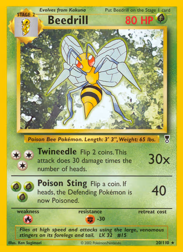 Beedrill 20/110 Pokemon card