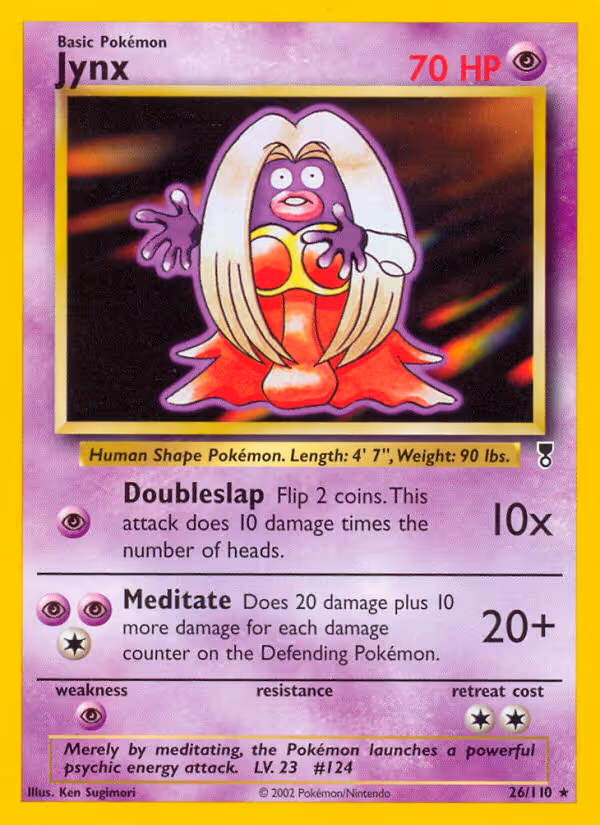 Jynx 26/110 Pokemon card