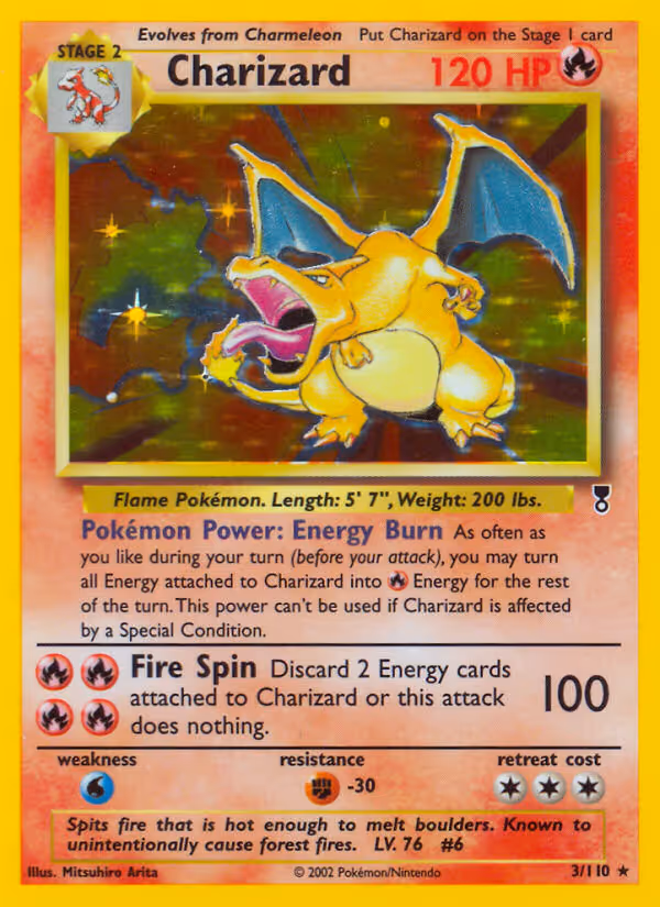 Charizard 3/110 Pokemon card