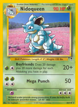 Nidoqueen 32/110 Pokemon card