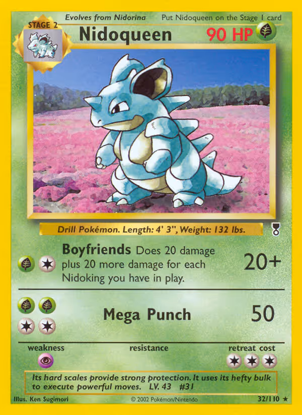 Nidoqueen 32/110 Pokemon card