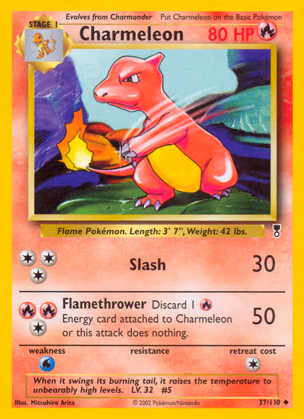 Charmeleon 37/110 Pokemon card