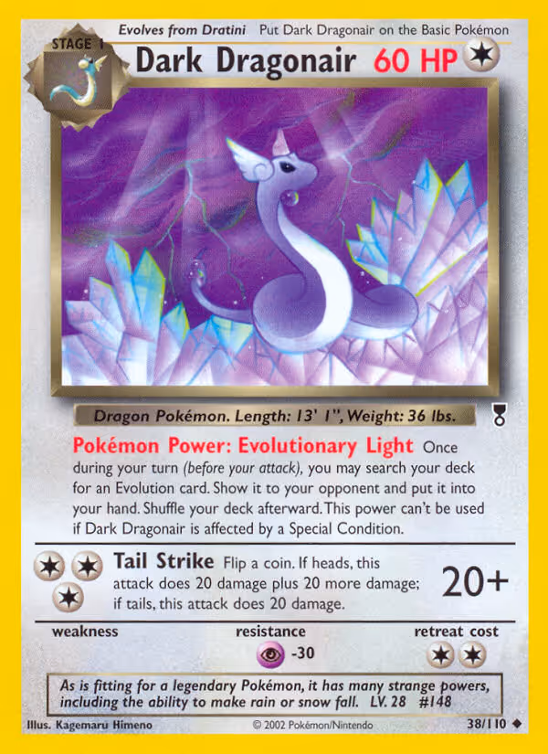 Dark Dragonair 38/110 Pokemon card