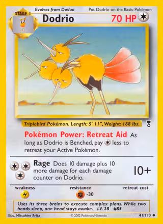 Dodrio 41/110 Pokemon card