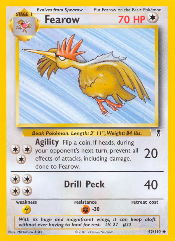 Fearow 42/110 Pokemon card
