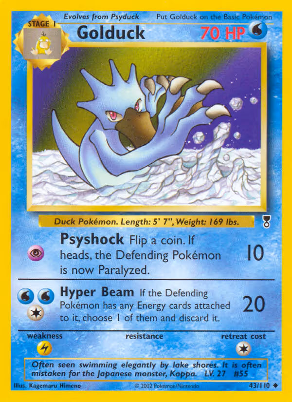 Golduck 43/110 Pokemon card