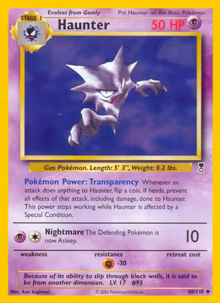 Haunter 46/110 Pokemon card