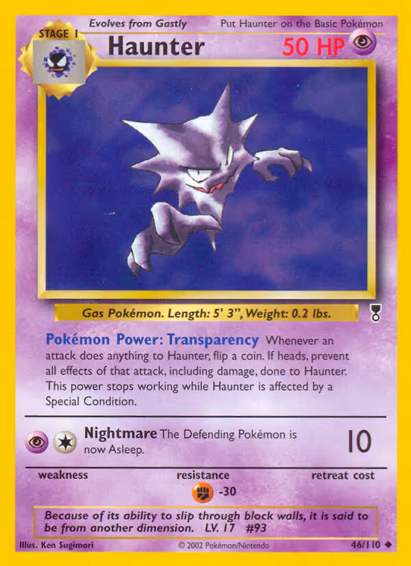 Haunter 46/110 Pokemon card