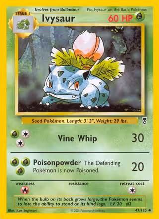 Ivysaur 47/110 Pokemon card