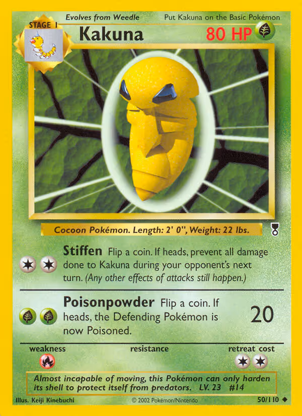 Kakuna 50/110 Pokemon card
