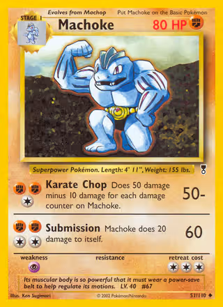 Machoke 51/110 Pokemon card