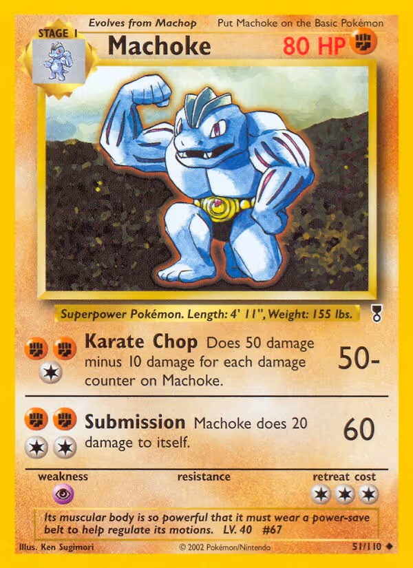 Machoke 51/110 Pokemon card