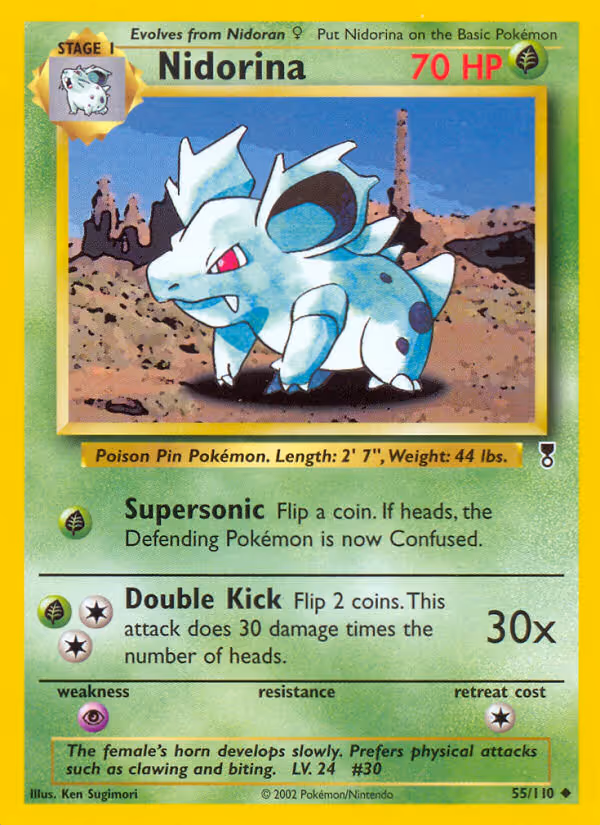 Nidorina 55/110 Pokemon card