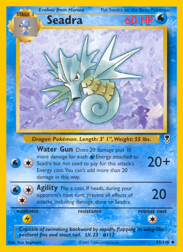 Seadra 63/110 Pokemon card
