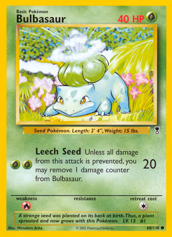 Bulbasaur 68/110 Pokemon card