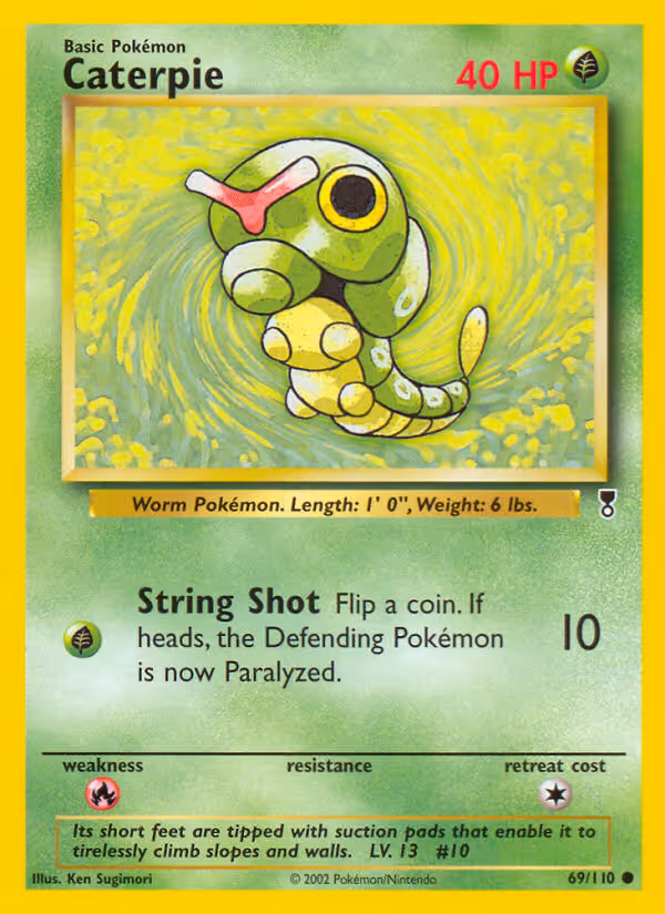 Caterpie 69/110 Pokemon card
