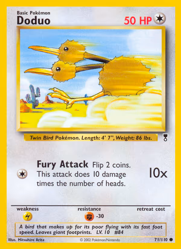 Doduo 71/110 Pokemon card
