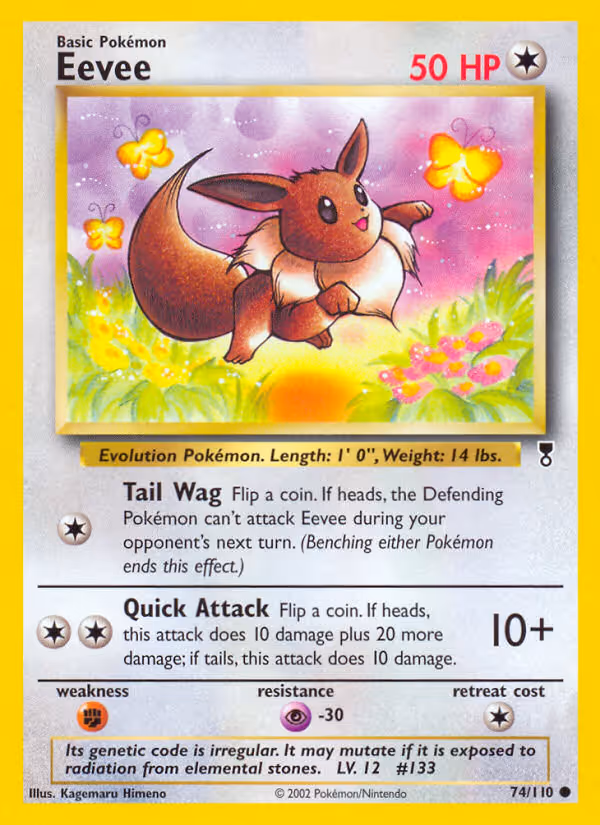 Eevee Pokemon card