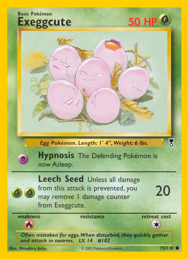 Exeggcute 75/110 Pokemon card