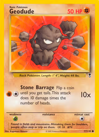 Geodude 77/110 Pokemon card