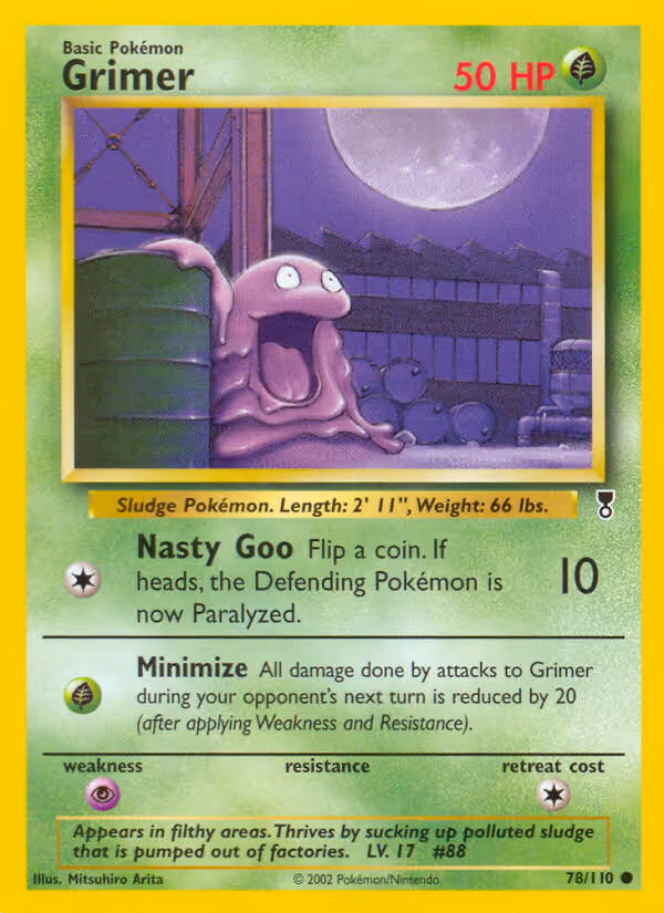 Grimer 78/110 Pokemon card