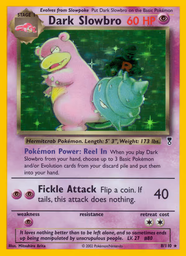 Dark Slowbro 8/110 Pokemon card