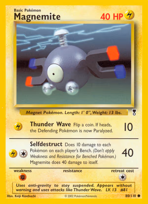 Magnemite 80/110 Pokemon card