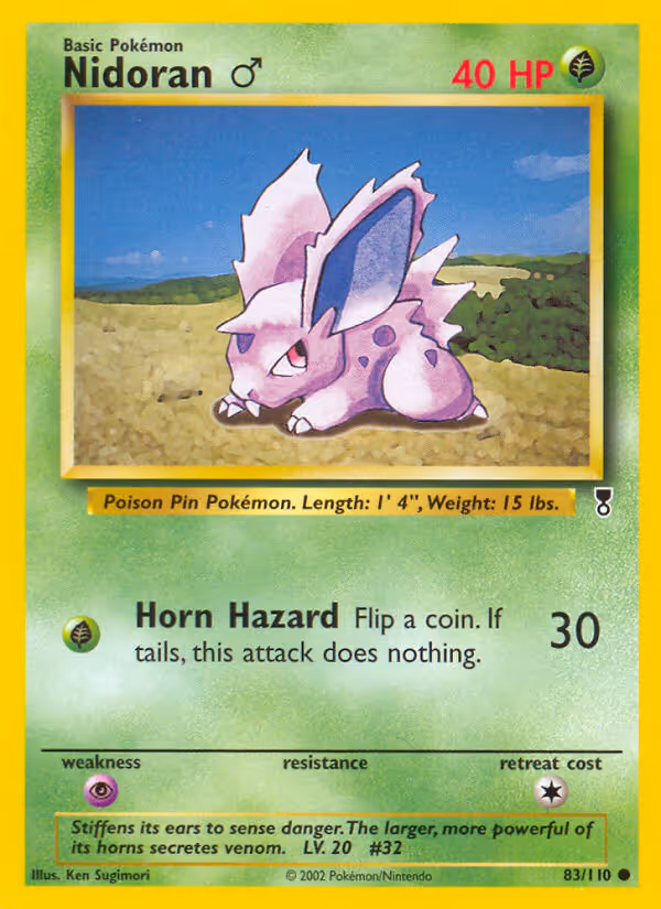 Nidoran♂ 83/110 Pokemon card