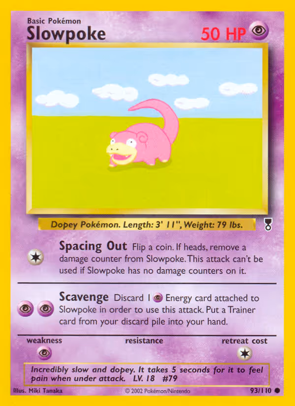 Slowpoke 93/110 Pokemon card