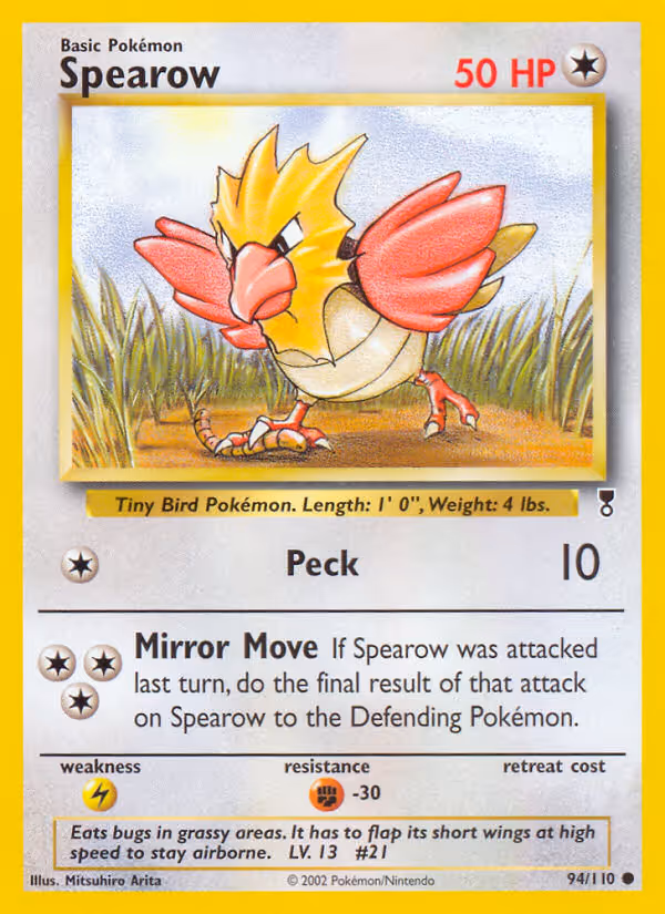 Spearow 94/110 Pokemon card