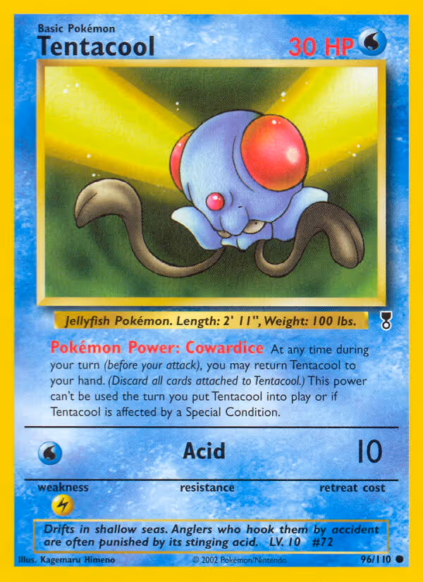 Tentacool 96/110 Pokemon card