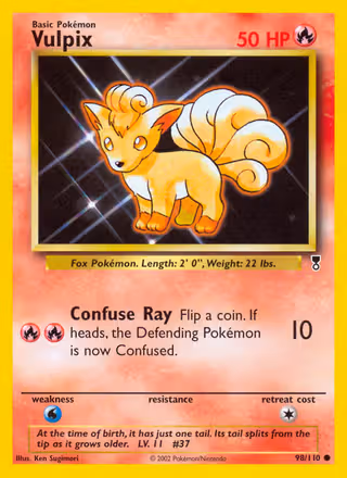 Vulpix 98/110 Pokemon card